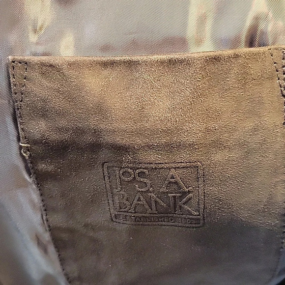 JOS. A. BANK Brown Leather Suede Men's Jacket XXL‎ - Picture 11 of 13